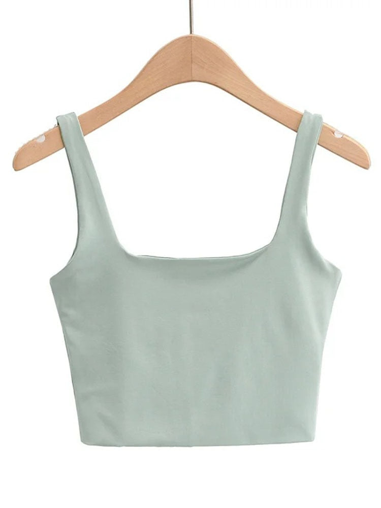Square Collar Tank Tops 6 Colors
