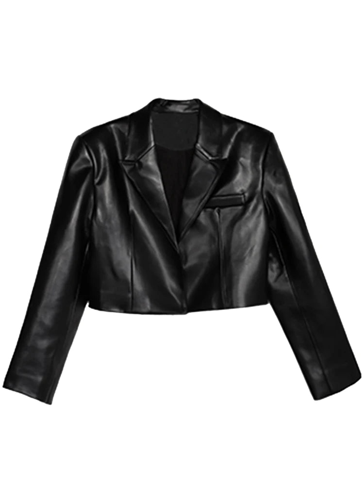Leather Jacket Fashion Blazer