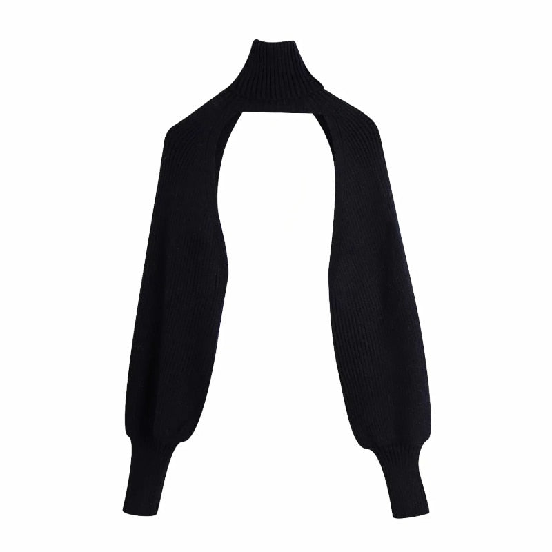 Turtleneck Long Sleeve Knitting Pullover