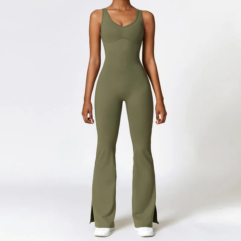Yoga Jumpsuits Flared Pants
