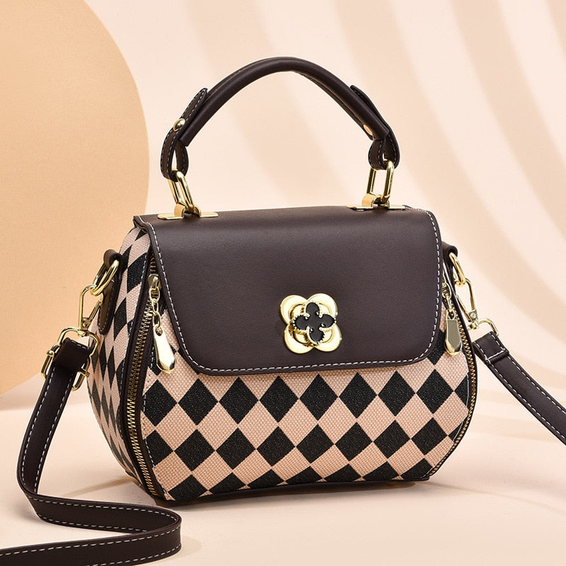 Luxury Top-handle PU Leather Shoulder Corssbody Bags