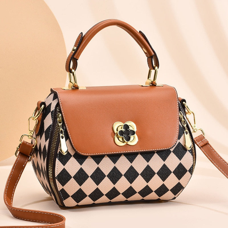Luxury Top-handle PU Leather Shoulder Corssbody Bags