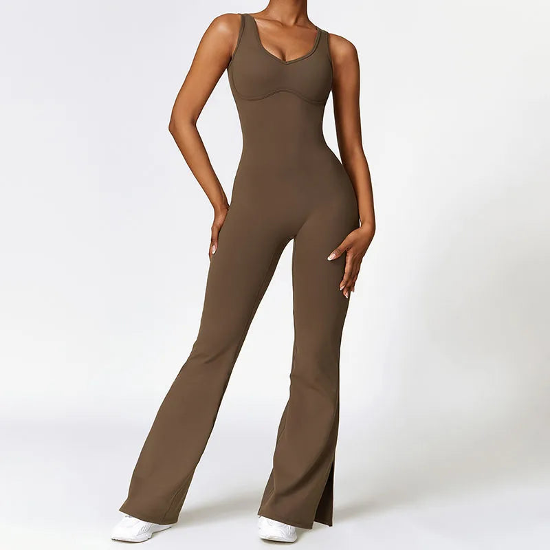 Yoga Jumpsuits Flared Pants