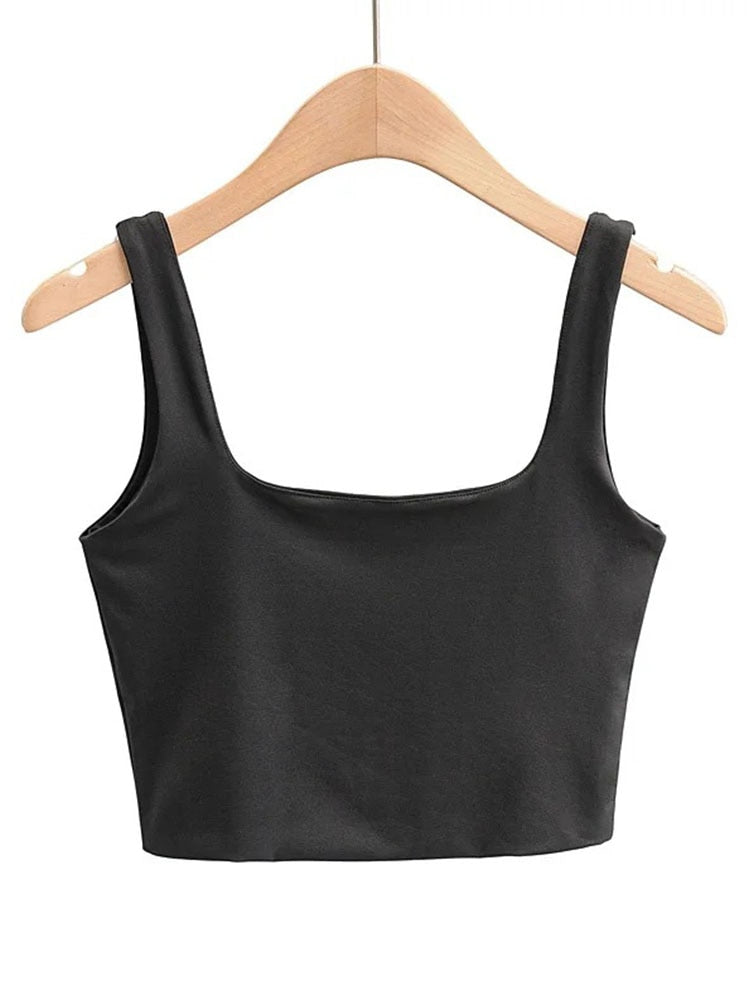Square Collar Tank Tops 6 Colors