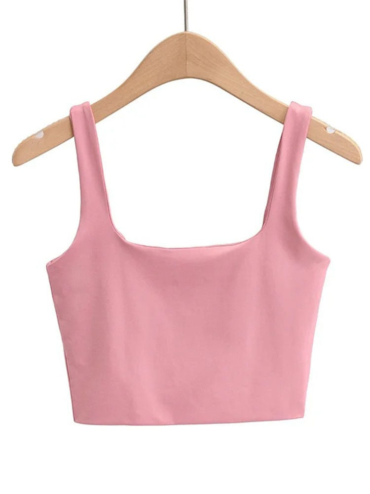 Square Collar Tank Tops 6 Colors