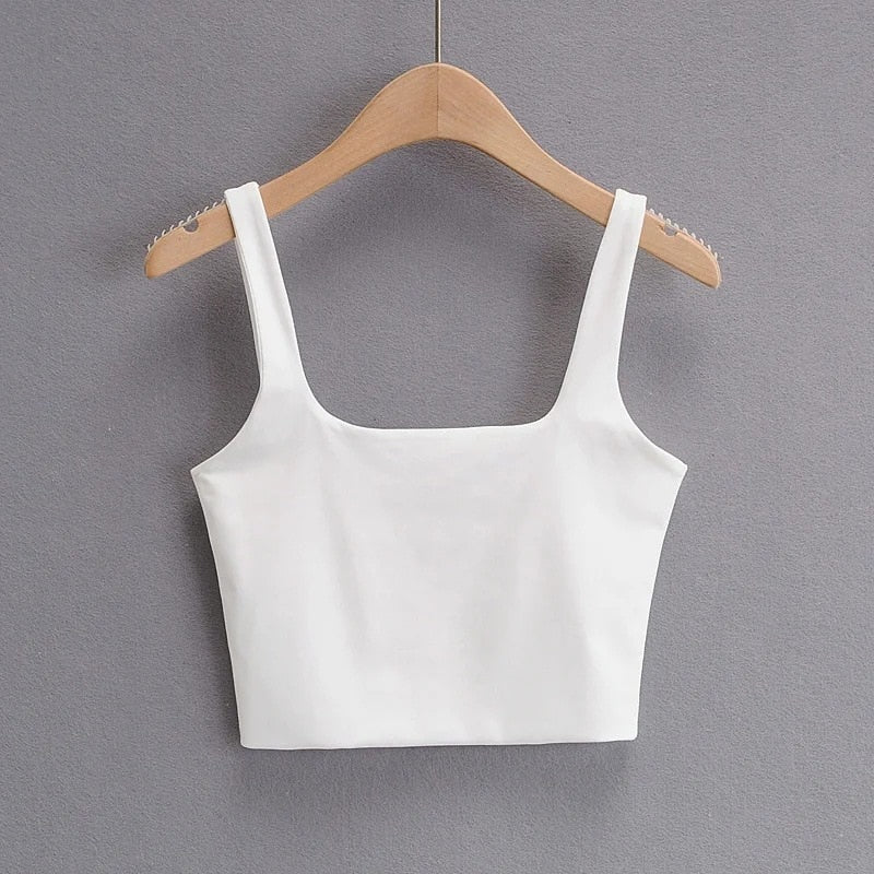 Square Collar Tank Tops 6 Colors