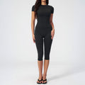 Yoga high waist fitness versatile seven inch mid length pants