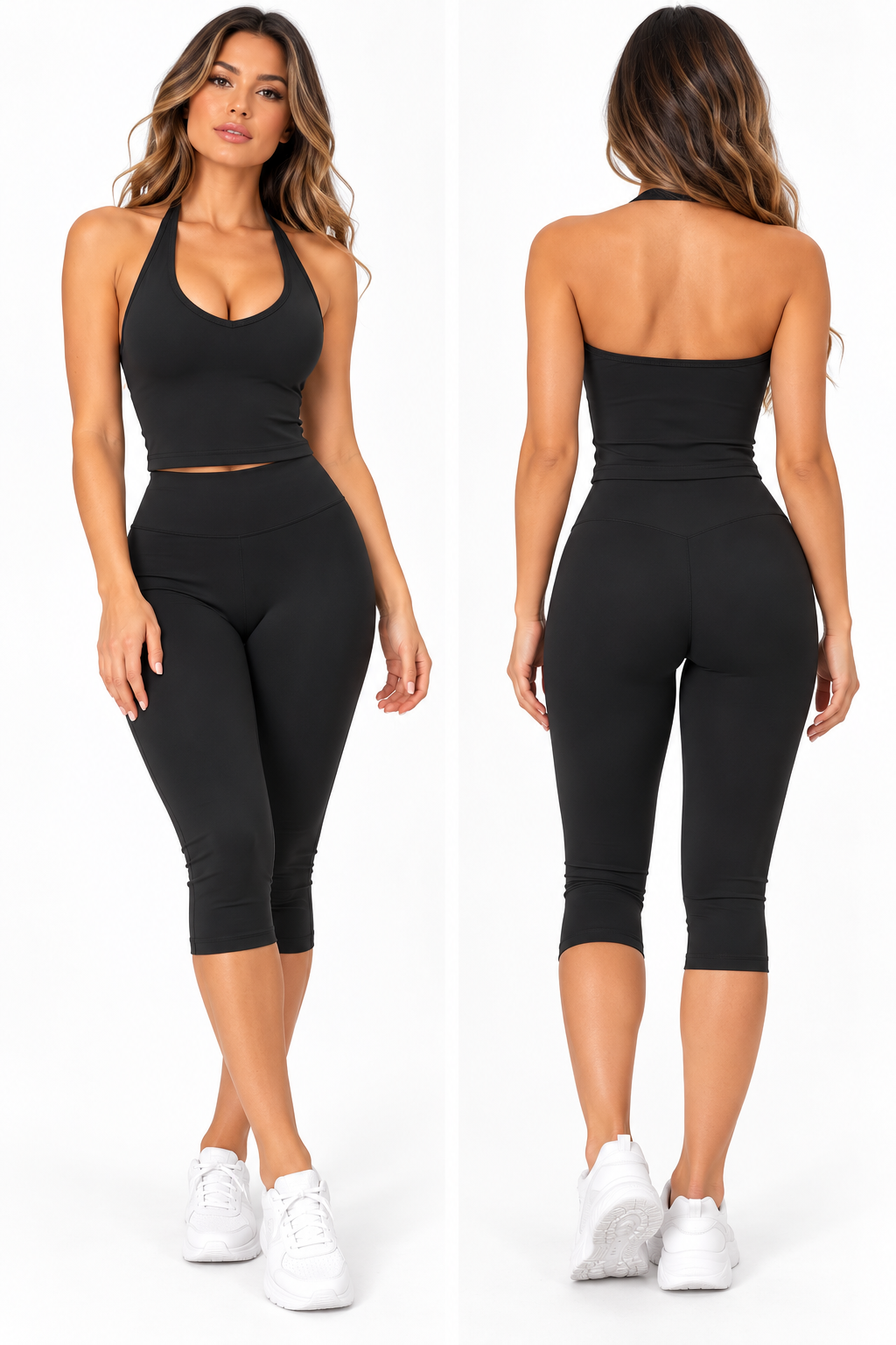 Women's vest sports suit