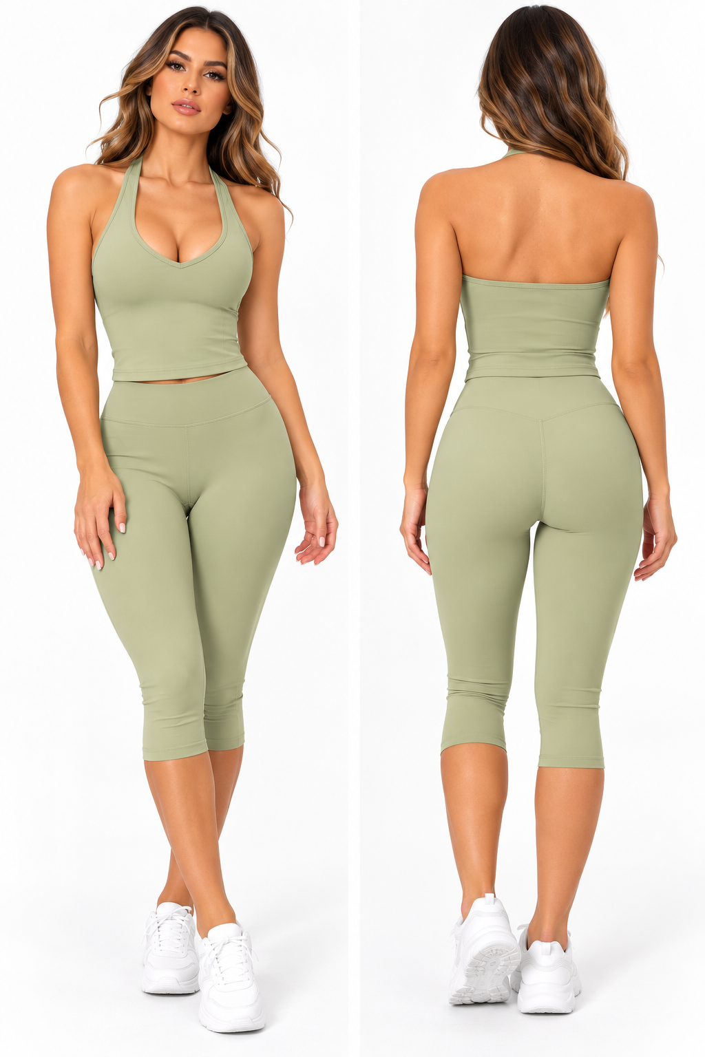 Women's vest sports suit