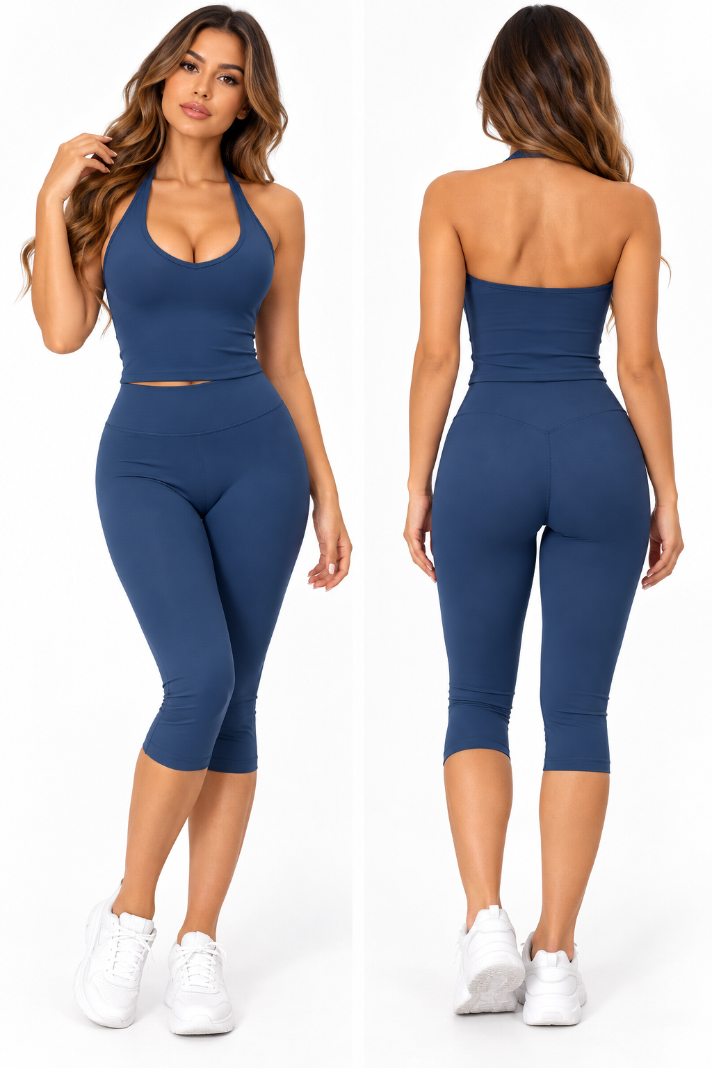 Women's vest sports suit