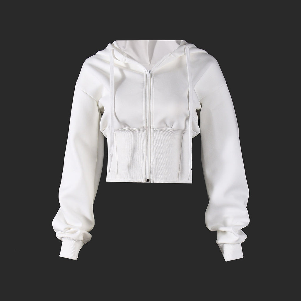 Slimming Crop Hoodie