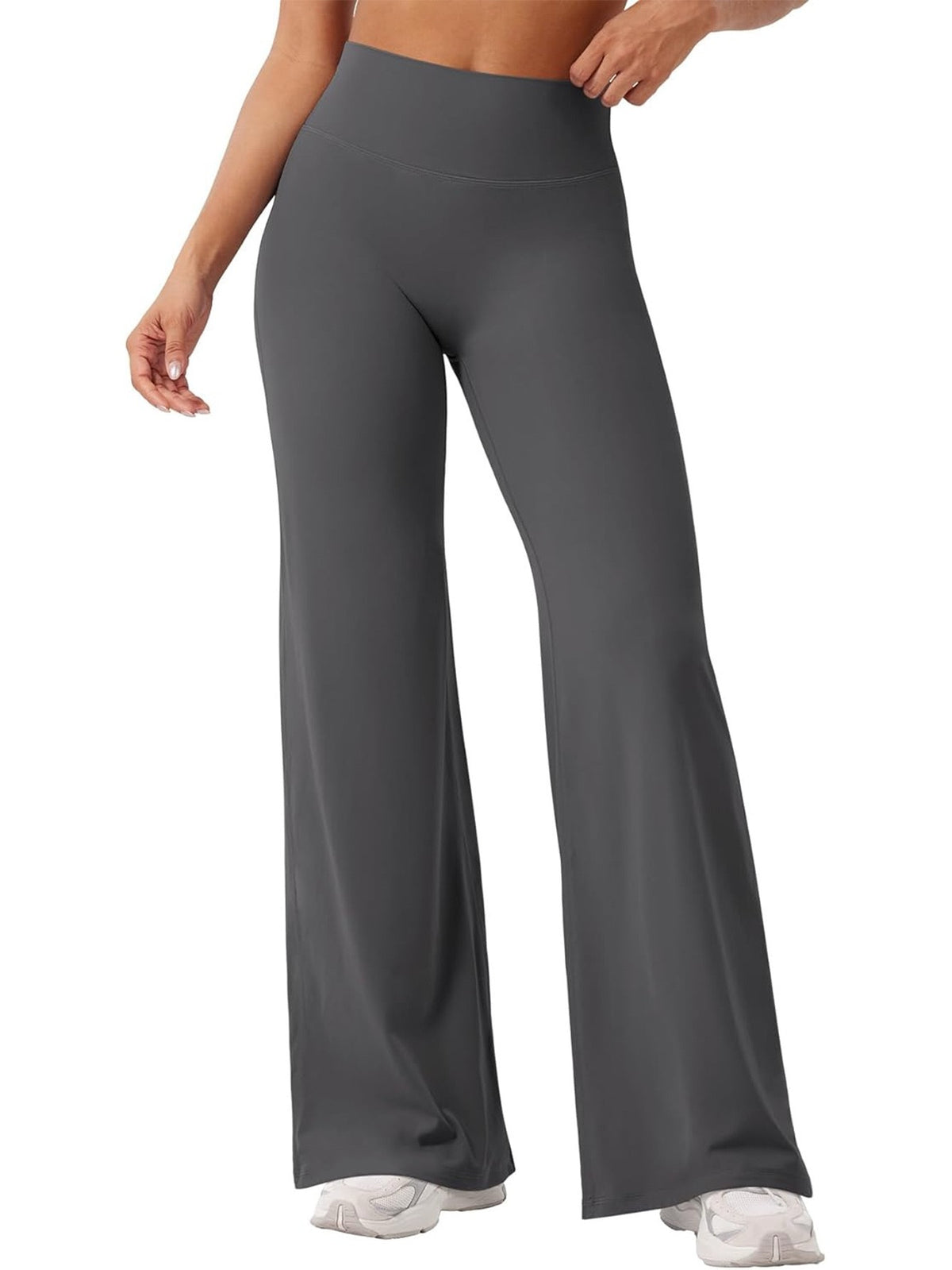 Experience effortless comfort in our Bare-Skin Feel Yoga Wide-Leg Pants, featuring an ultra-soft feel and flattering flowy silhouette.