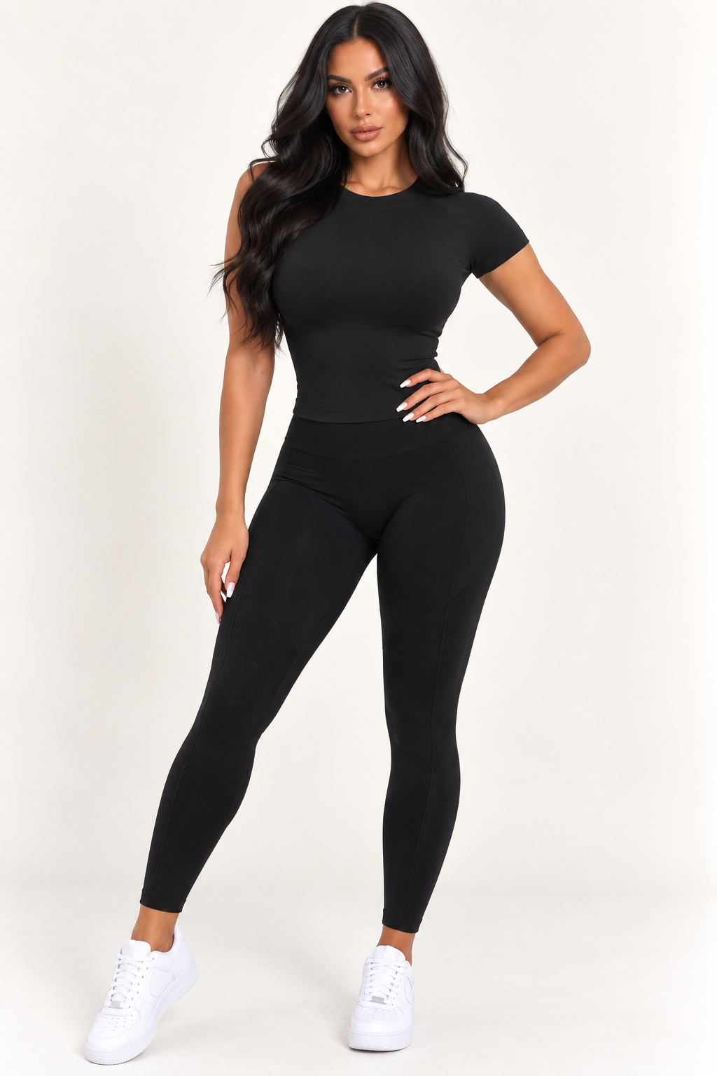 Stay comfortable and stylish from workouts to everyday wear with this seamless 2-pack.