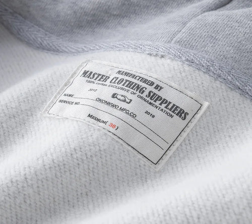 500GSM Heavyweight French Terry Hoodie - Unisex Zip-Up Pullover with Solid Color & Basic Fit Sweatshirts